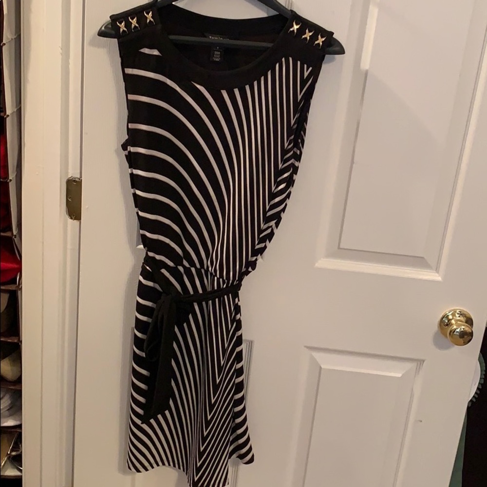 WHBM Sleeveless Cinched-Waist Dress - Size Small